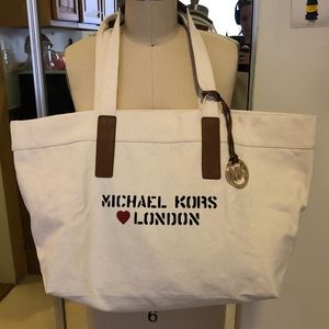 Michael Kors I ♥️ London Canvas Tote large love